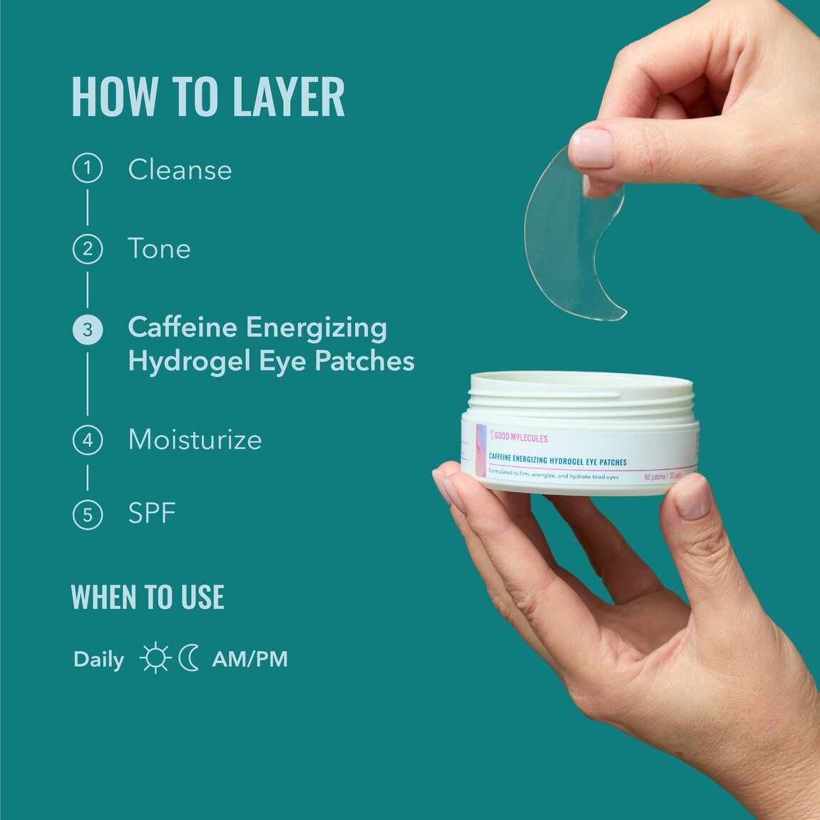 Caffeine Energizing Hydrogel Eye Patches S2